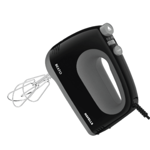 Solac 5-Speed Black Turbo Hand Mixer with Beaters and Dough Hooks